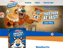Tablet Screenshot of frostedflakes.com